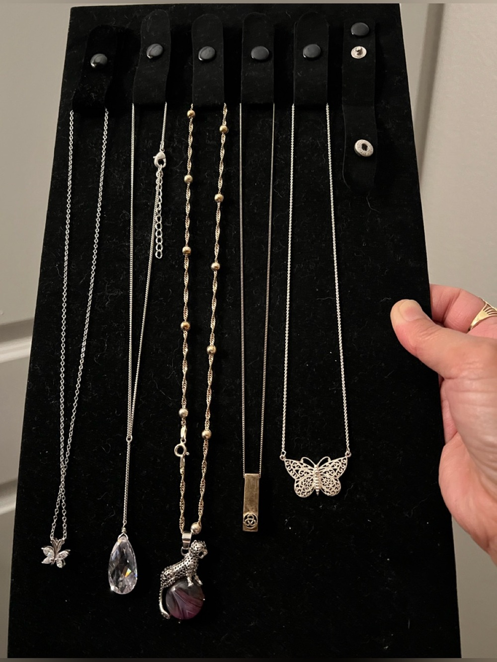 Different types of real silver necklaces with 925 stamped !